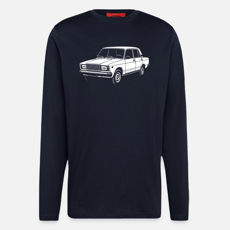 Breloque de boxe - Manches longues bio décontracté fabriqué en UE - DARK NAVY