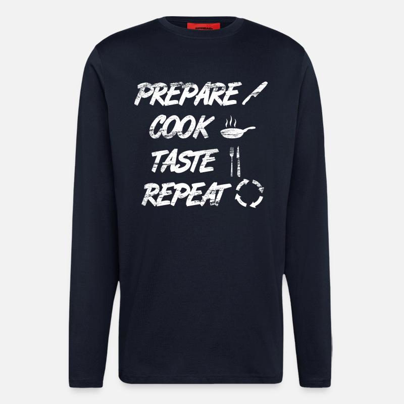 Citation de Koch - Manches longues bio décontracté fabriqué en UE - DARK NAVY