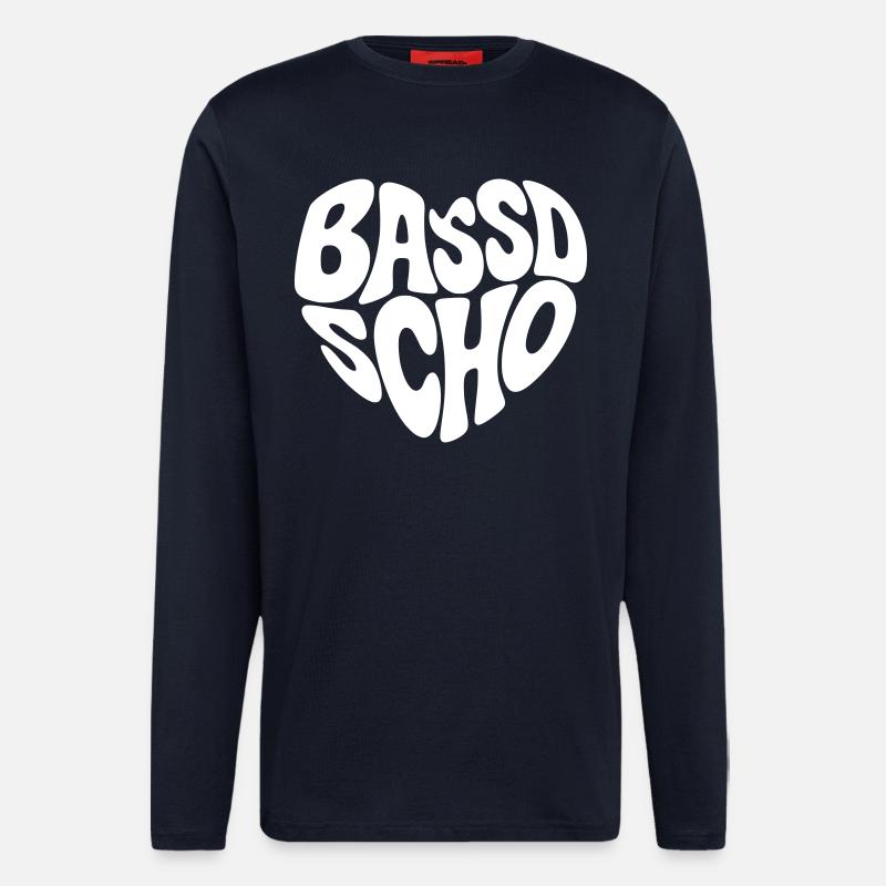 Bassd scho - Langarmshirt - made by SPREAD - DARK NAVY
