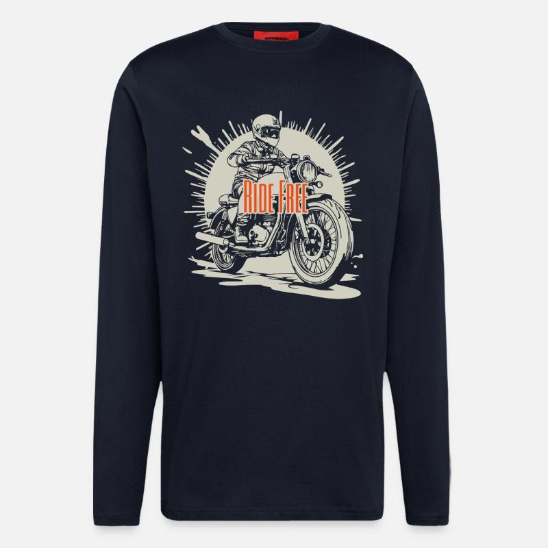 Ride Free - Longsleeve - made by SPREAD  - DARK NAVY
