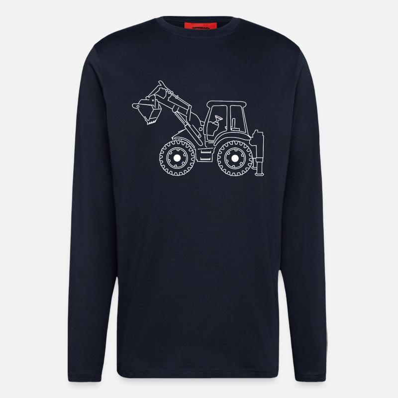 Excavator - Longsleeve - made by SPREAD  - DARK NAVY