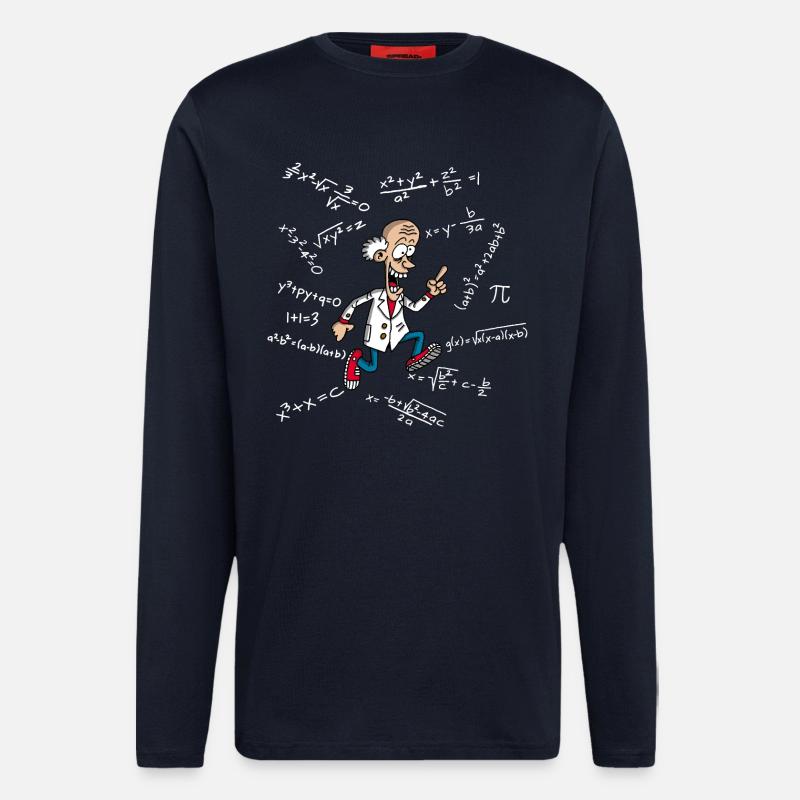 A slightly mad scientist - Longsleeve - made by SPREAD  - DARK NAVY