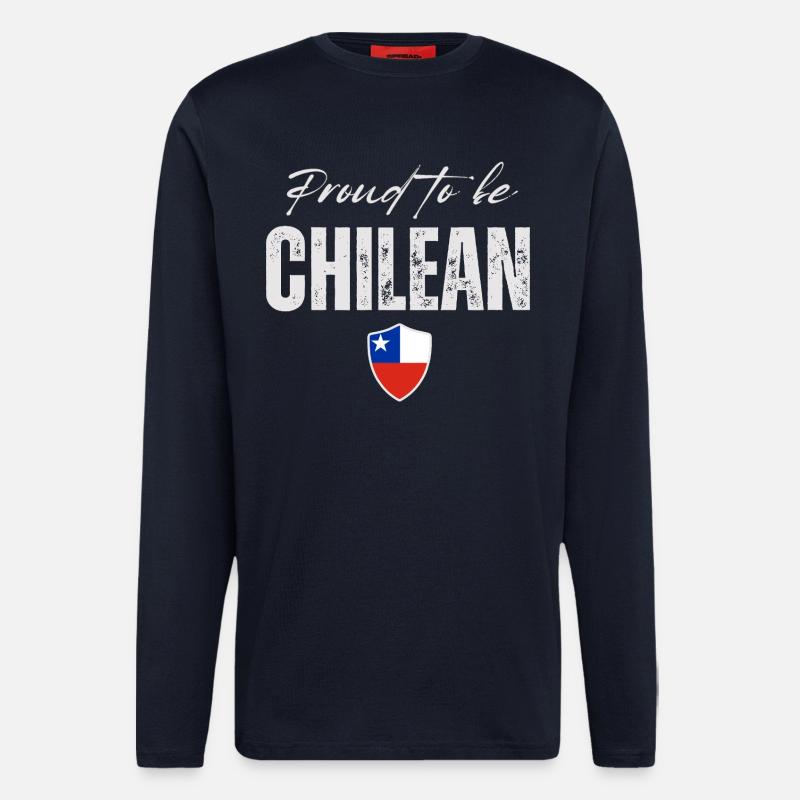 Stolzer Chilene, ich liebe Chile - Langarmshirt - made by SPREAD  - DARK NAVY