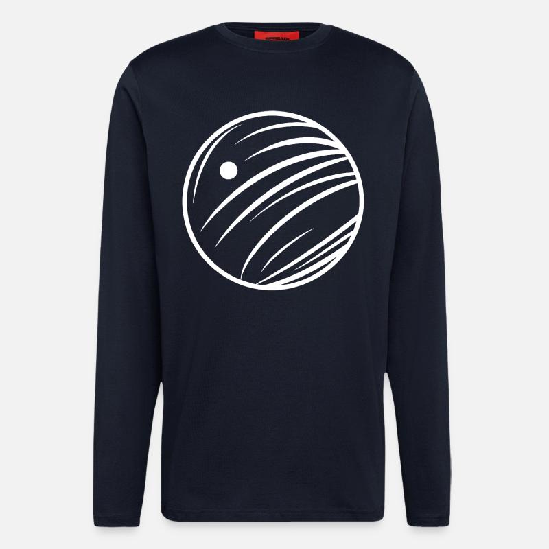 Bowling Skizze - Langarmshirt - made by SPREAD - DARK NAVY