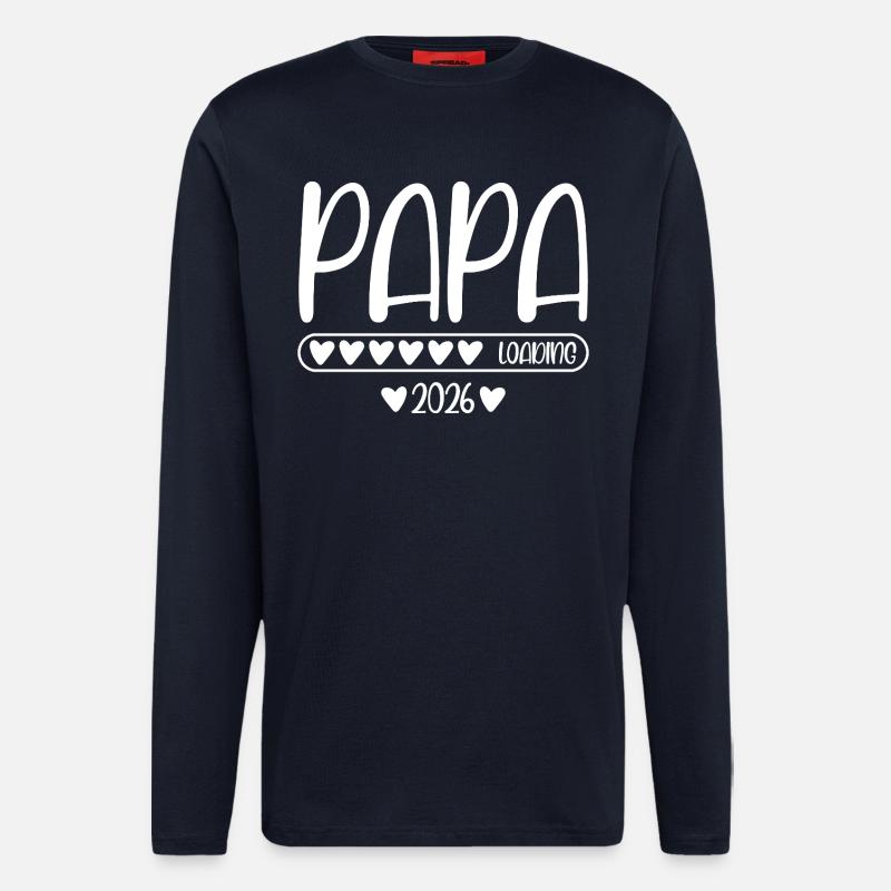 Papa 2026 loading - Langarmshirt - made by SPREAD  - DARK NAVY