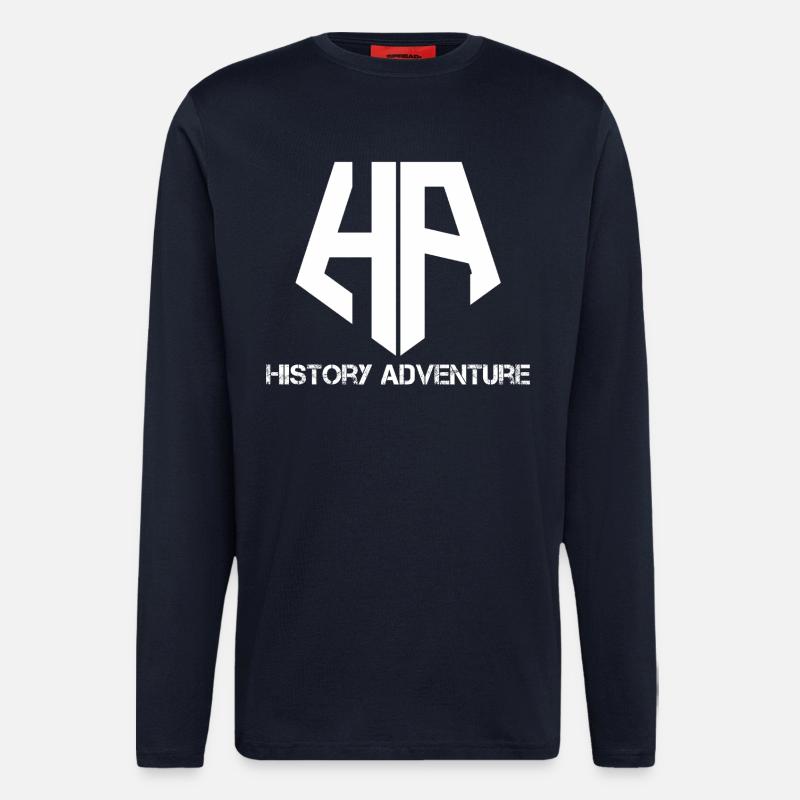 History Adventure Logo - Langarmshirt - made by SPREAD  - DARK NAVY