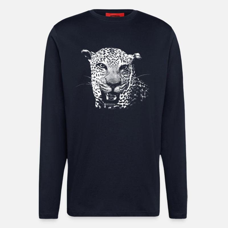 Leopard - Longsleeve - made by SPREAD  - DARK NAVY