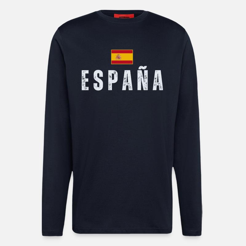 I love Spain, Spanish pride - Longsleeve - made by SPREAD  - DARK NAVY