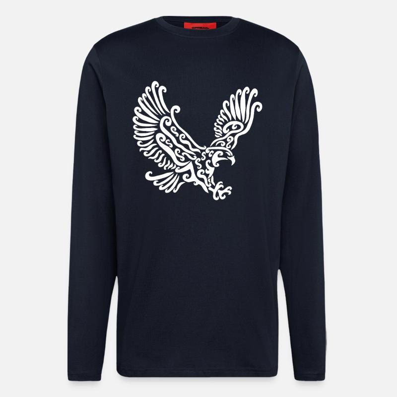White Eagle - Longsleeve - made by SPREAD  - DARK NAVY