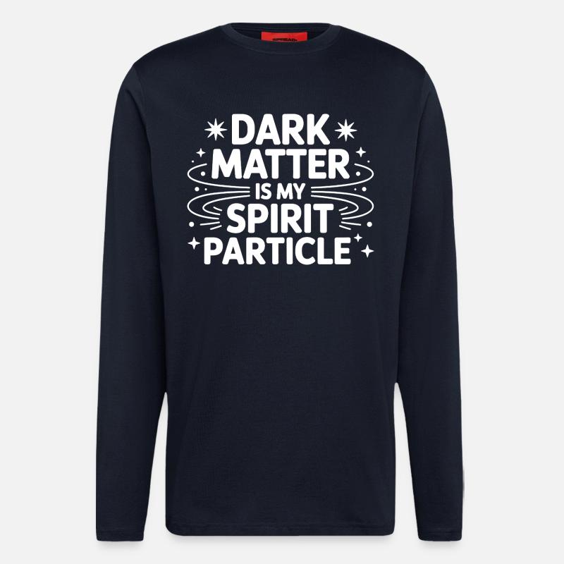 Conception d'amoureux des planètes astronomiques - Manches longues bio décontracté fabriqué en UE - DARK NAVY
