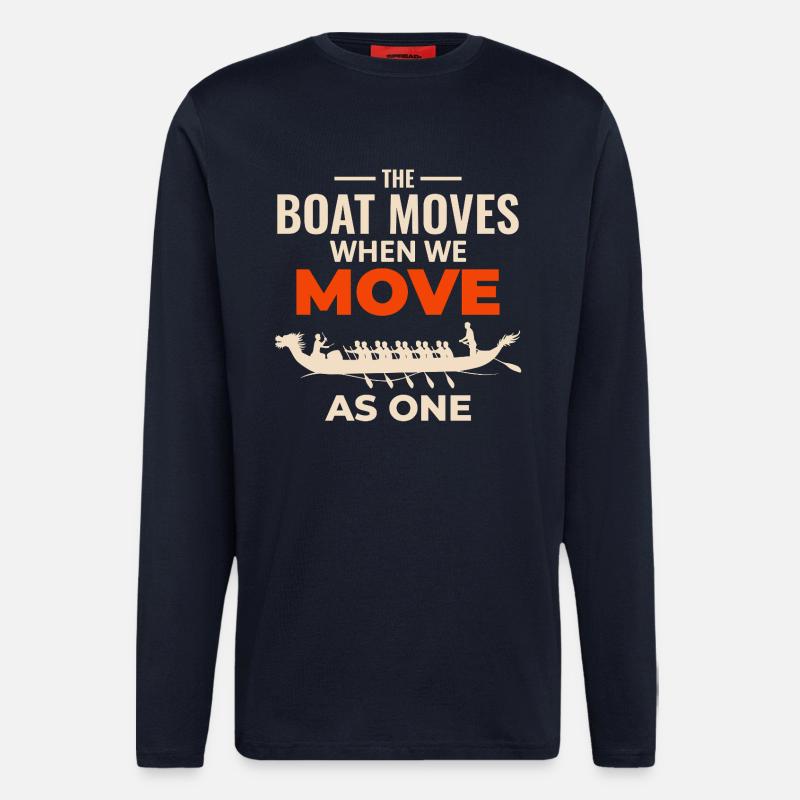 Drachenboot Unity Design - Langarmshirt - made by SPREAD  - DARK NAVY