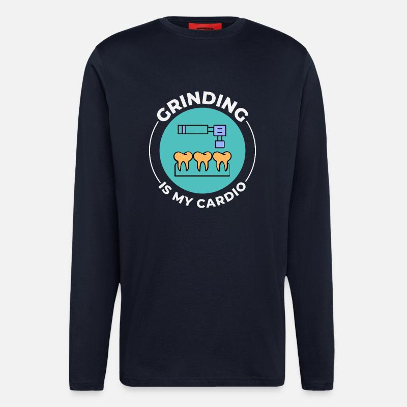  Dental Technician Craftsmanship Art  - Longsleeve - made by SPREAD  - DARK NAVY