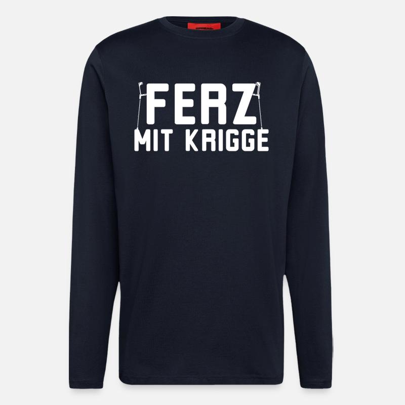 Ferz with Krigge Hessian Hessian dialect - Longsleeve - made by SPREAD  - DARK NAVY