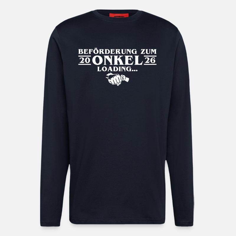 Announcing Pregnancy - Expectant Uncle 2026 - Longsleeve - made by SPREAD  - DARK NAVY
