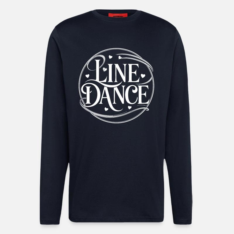 Playful line dance design - Longsleeve - made by SPREAD  - DARK NAVY
