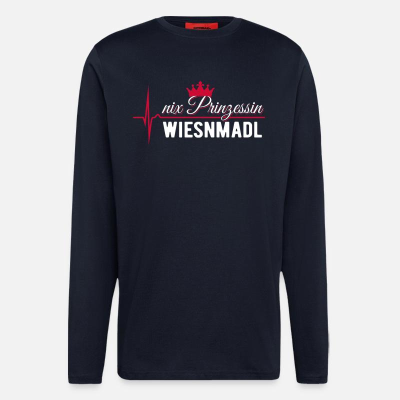 Nix Prinzessin - Wiesnmadl - Cadeau - Manches longues bio décontracté fabriqué en UE - DARK NAVY