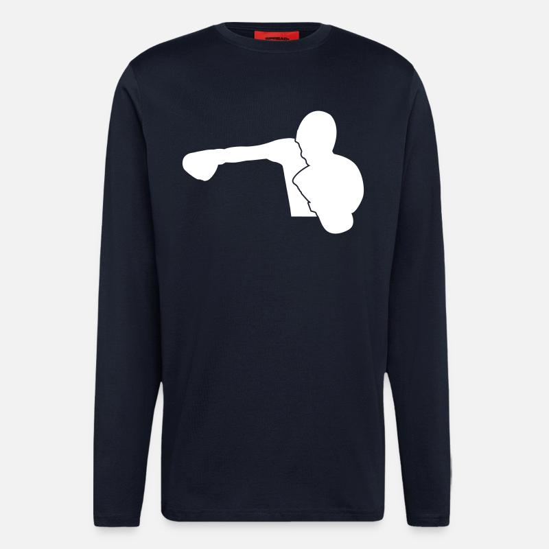 Boxer boxen sportlich - Langarmshirt - made by SPREAD - DARK NAVY