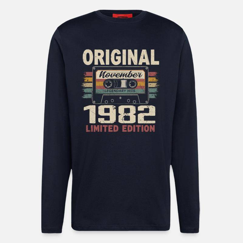 November 1982 Geschenk November 1982 - Langarmshirt - made by SPREAD  - DARK NAVY