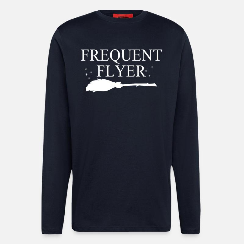 Vielflieger-Hexe - Langarmshirt - made by SPREAD  - DARK NAVY