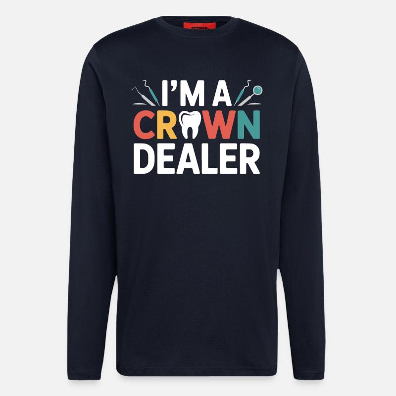 Zahntechniker Instrumentenkunst - Langarmshirt - made by SPREAD  - DARK NAVY