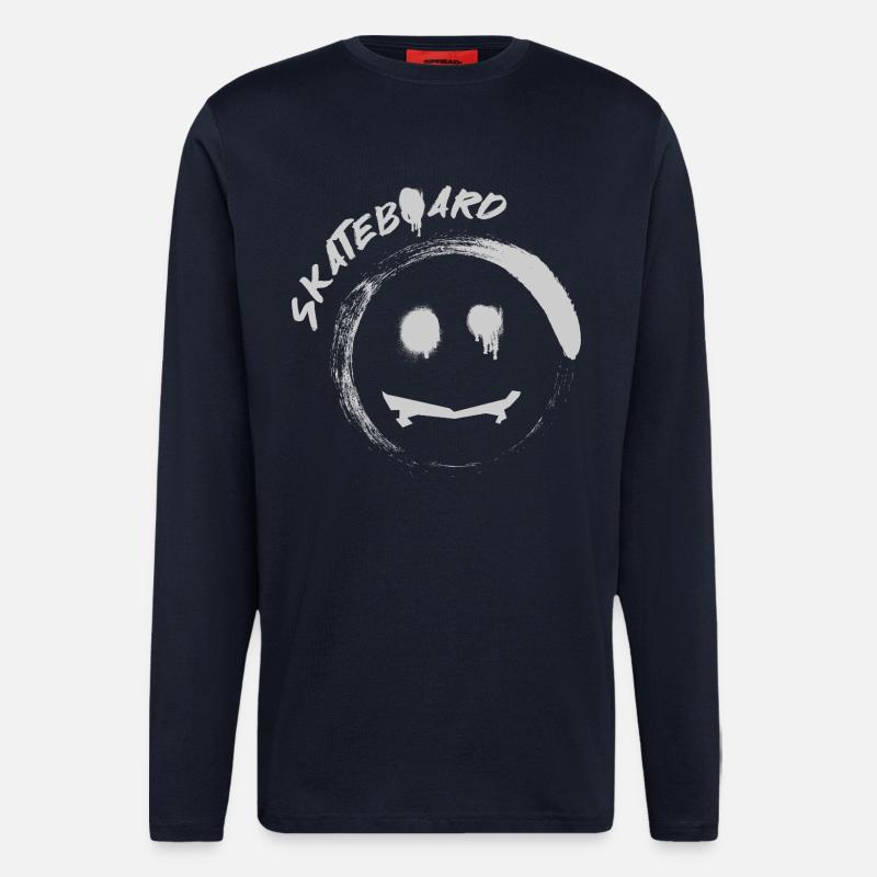 Skateboard - Longsleeve - made by SPREAD  - DARK NAVY