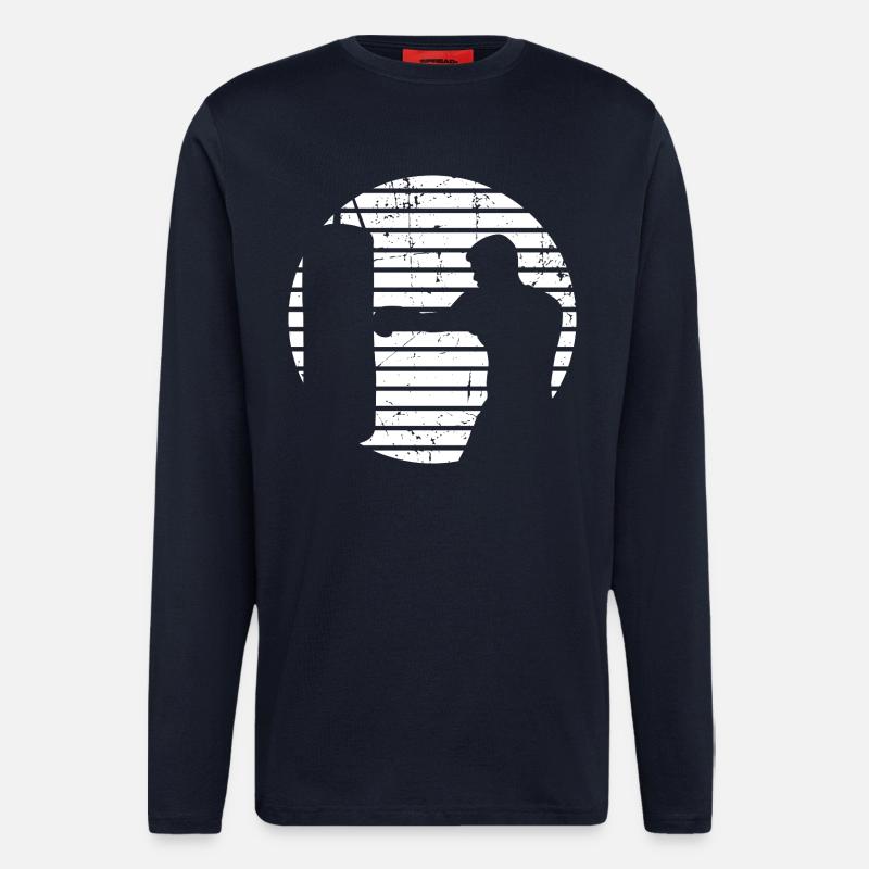 Boxer Skizze - Langarmshirt - made by SPREAD  - DARK NAVY