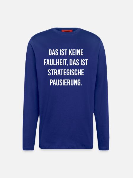 Strategic Break Typography - Longsleeve - made by SPREAD - DARK NAVY