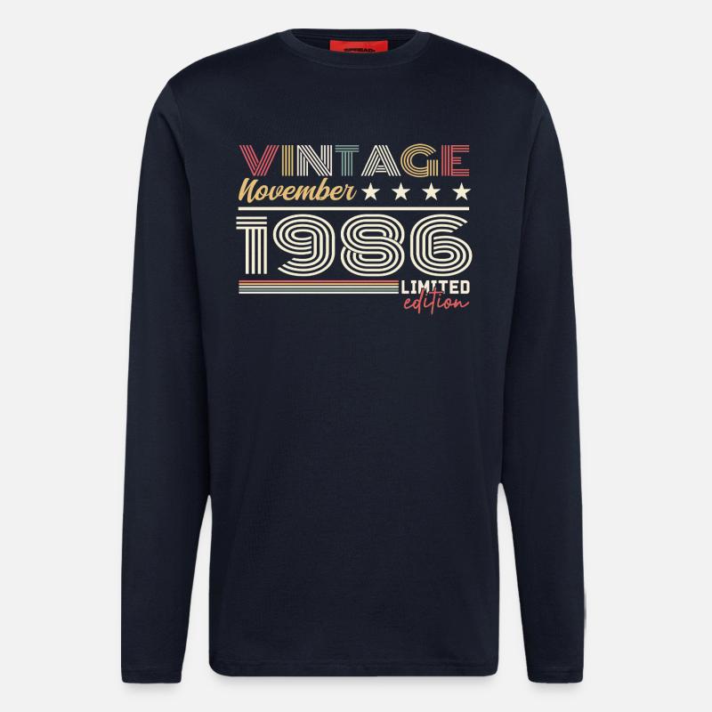 November 1986 - Langarmshirt - made by SPREAD  - DARK NAVY