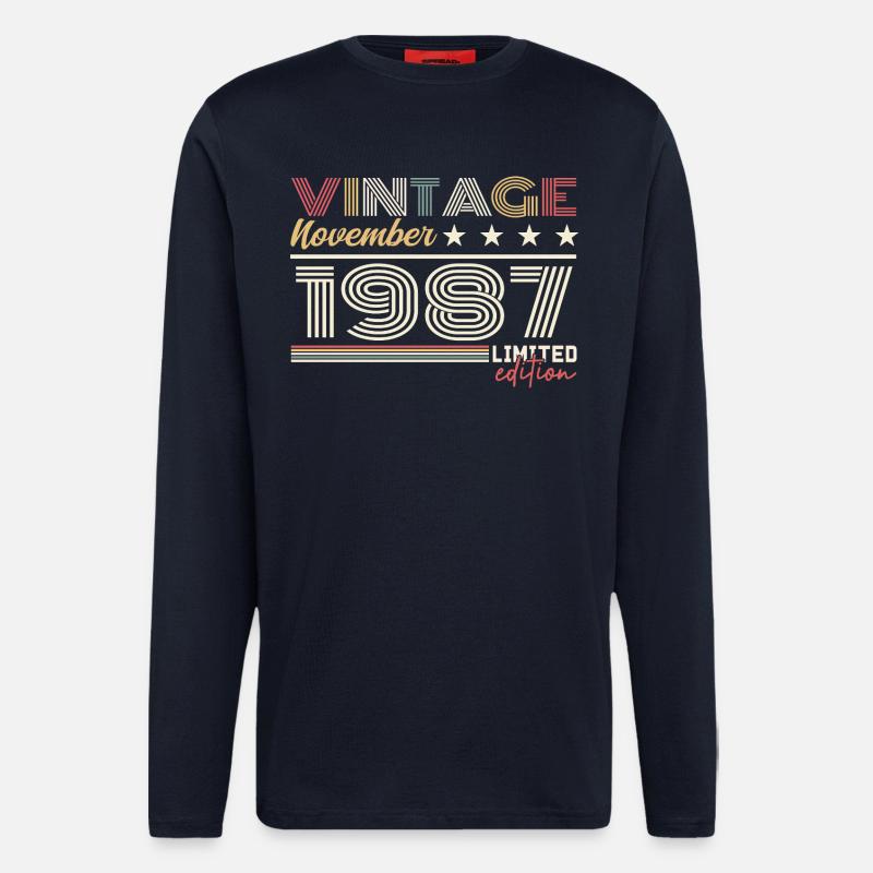 November 1987 - Langarmshirt - made by SPREAD  - DARK NAVY
