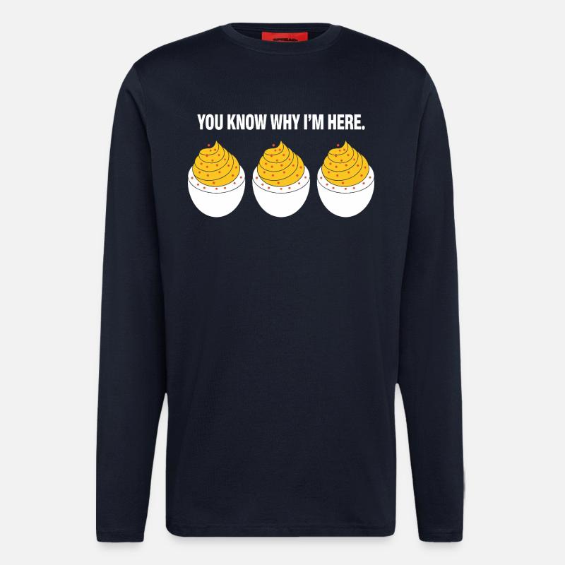 stuffed eggs - Longsleeve - made by SPREAD  - DARK NAVY