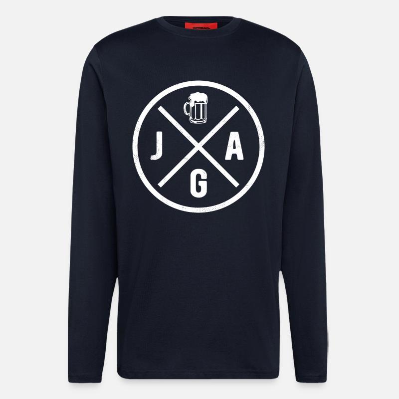 JGA Junggesellenabschied - Bier - Langarmshirt - made by SPREAD  - DARK NAVY