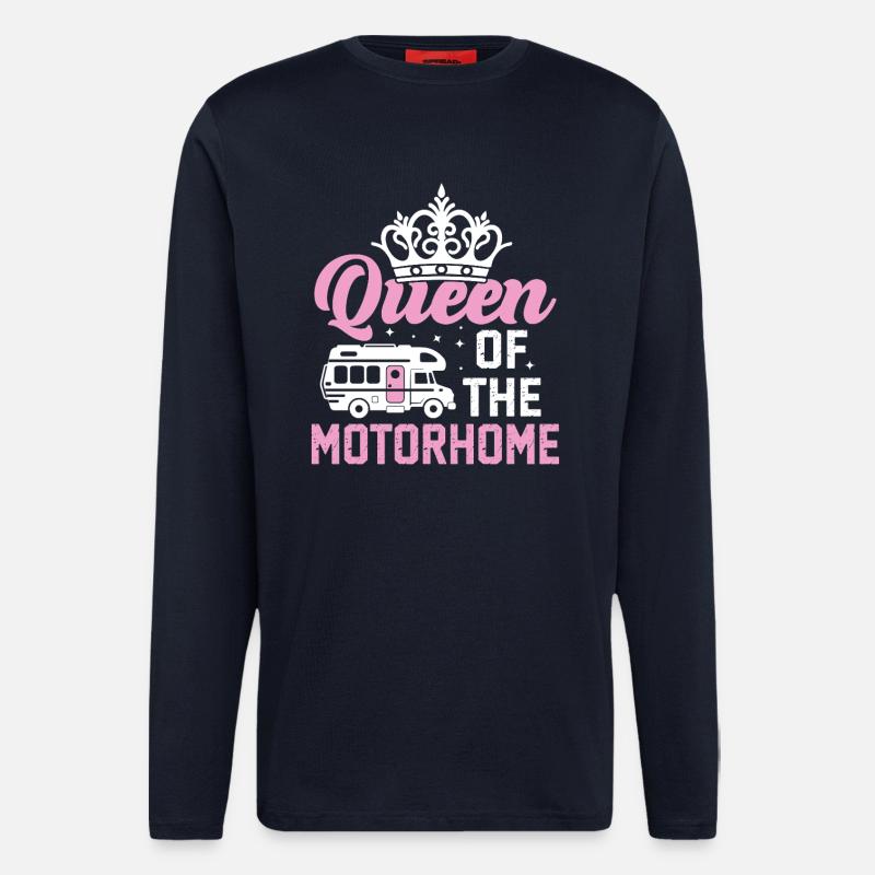 Königin des Wohnmobils - Langarmshirt - made by SPREAD - DARK NAVY