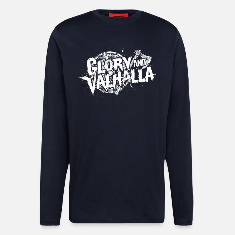 Glory and Valhalla - Longsleeve - made by SPREAD  - DARK NAVY