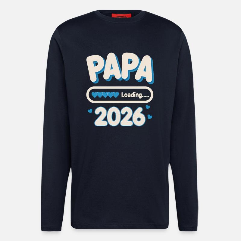 Papa Loading 2026 - Longsleeve - made by SPREAD  - DARK NAVY