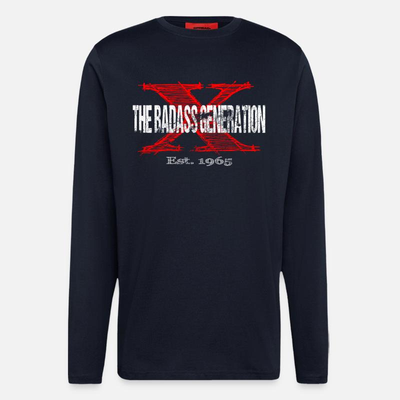 Generation X 1965 Retro - Longsleeve - made by SPREAD  - DARK NAVY