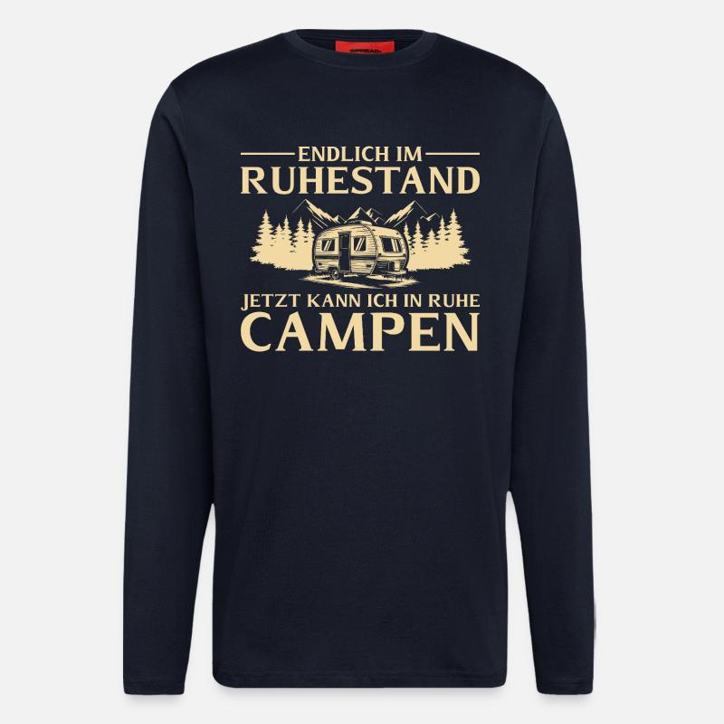 Endlich_im_Ruhestand_ _In_Ruhe_Campen - Longsleeve - made by SPREAD  - DARK NAVY