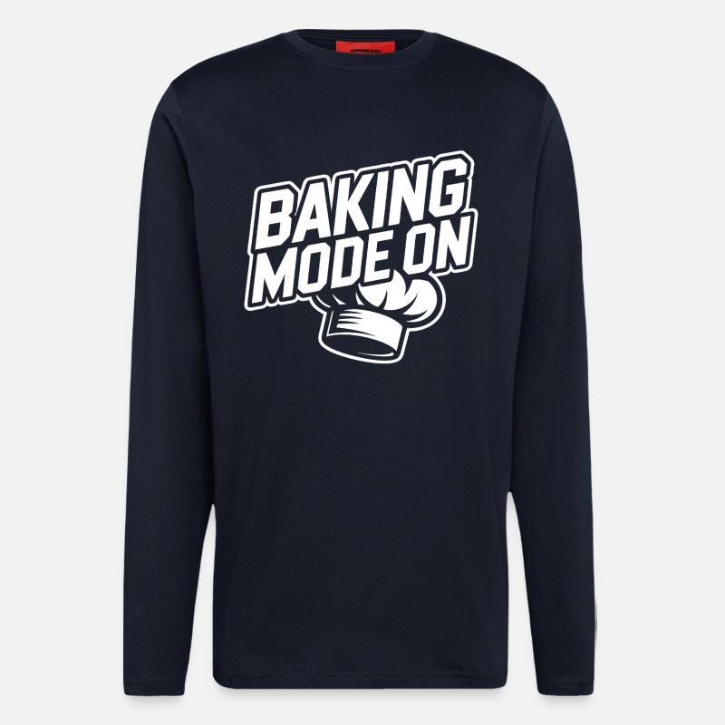 Baking Mode Active – Baker Style - Longsleeve - made by SPREAD  - DARK NAVY