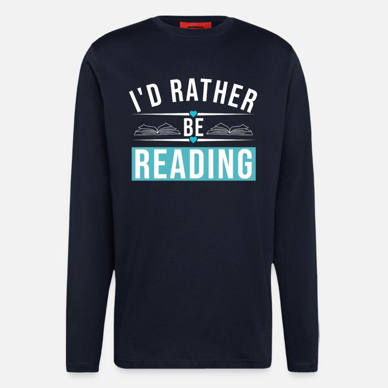 I'D RATHER BE READING - Langarmshirt - made by SPREAD  - DARK NAVY