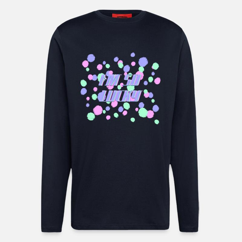 Ich bin so glücklich - Langarmshirt - made by SPREAD  - DARK NAVY