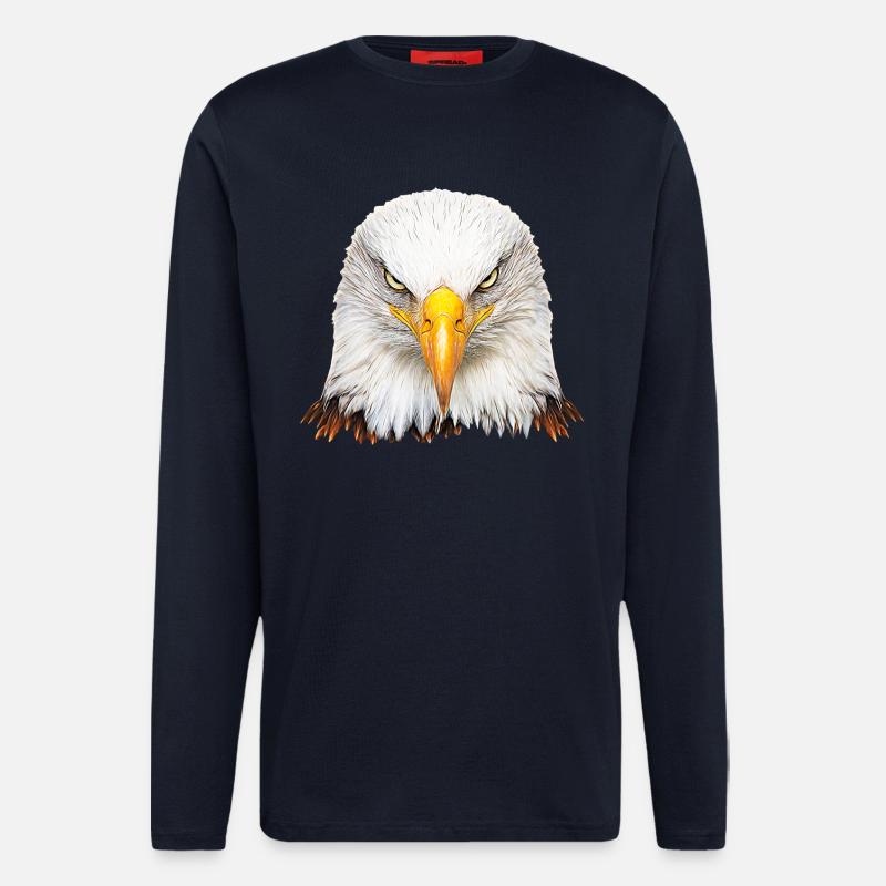 Bald eagle - Longsleeve - made by SPREAD  - DARK NAVY