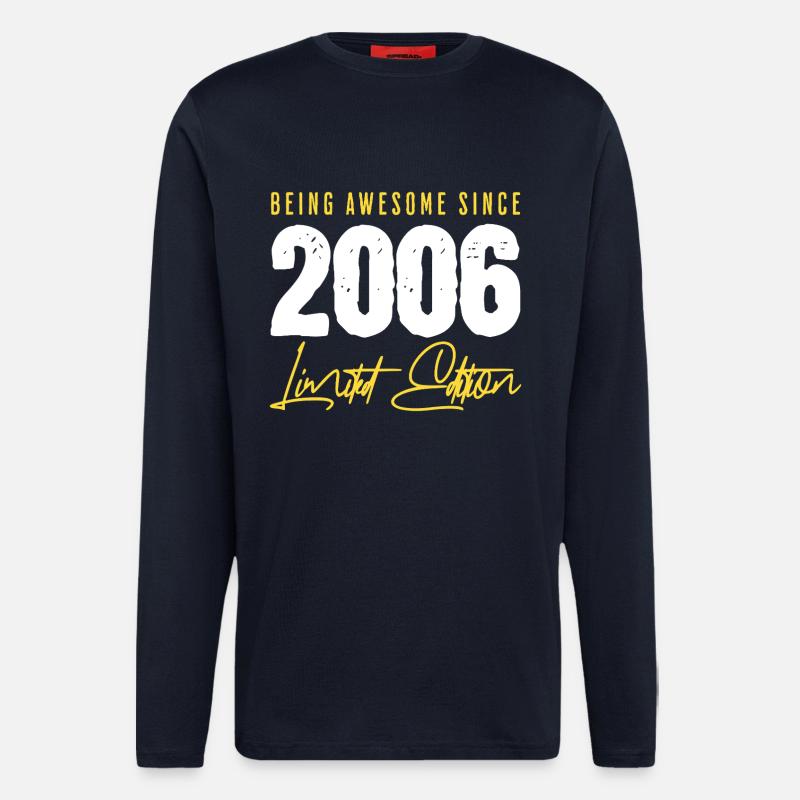 20e anniversaire 2006 Édition limitée - Manches longues bio décontracté fabriqué en UE - DARK NAVY
