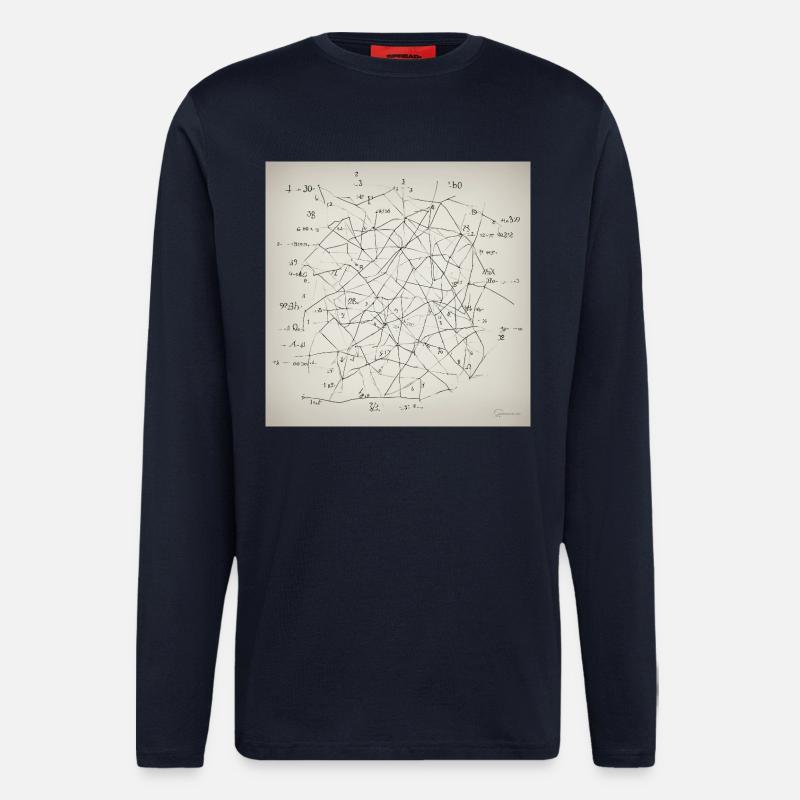 Abstract Neural Network - Longsleeve - made by SPREAD  - DARK NAVY