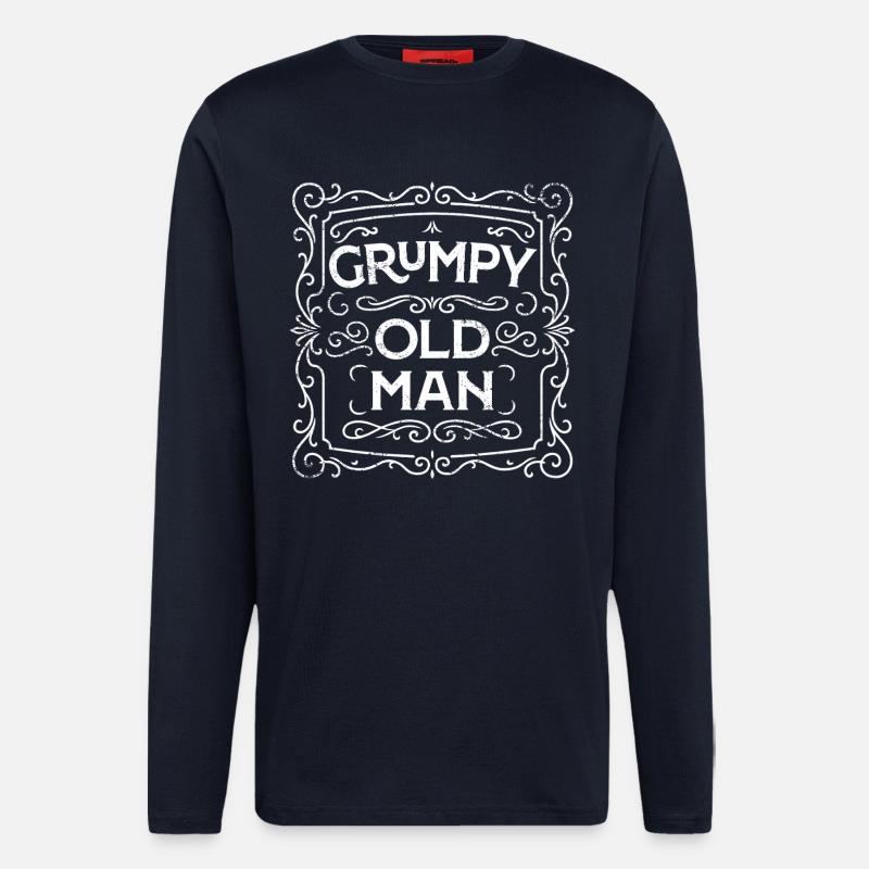Grumpy Old Man - Longsleeve - made by SPREAD  - DARK NAVY