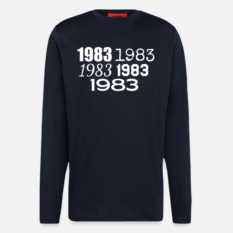 1983 - Langarmshirt - made by SPREAD  - DARK NAVY