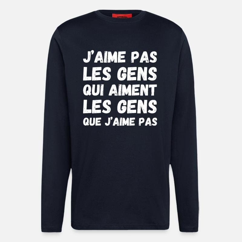People I don't like - Longsleeve - made by SPREAD - DARK NAVY