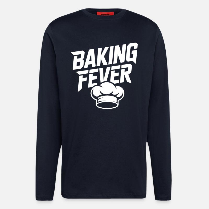 Backfieber Logo with Chef's Hat - Longsleeve - made by SPREAD  - DARK NAVY
