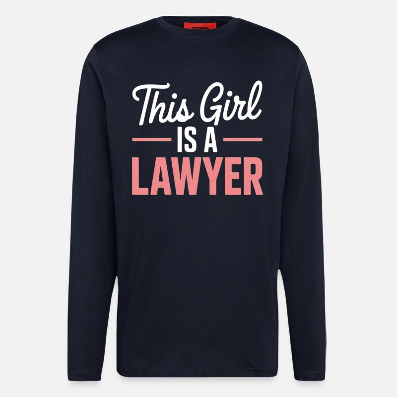 Dieses Mädchen Ist Eine Anwältin - Langarmshirt - made by SPREAD  - DARK NAVY