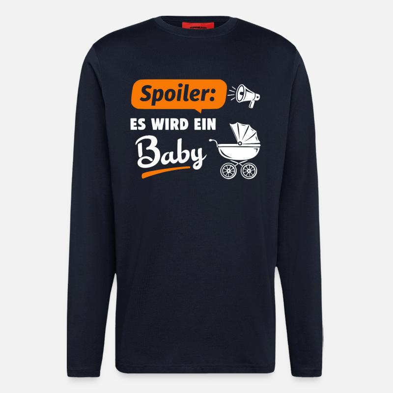Spoiler: Es wird ein Baby - Langarmshirt - made by SPREAD - DARK NAVY