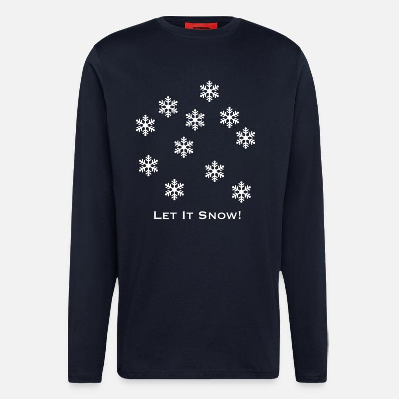 Lassen Sie es schneien - Langarmshirt - made by SPREAD  - DARK NAVY