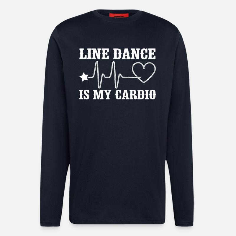 Line Dance Cardio Statement - Longsleeve - made by SPREAD  - DARK NAVY